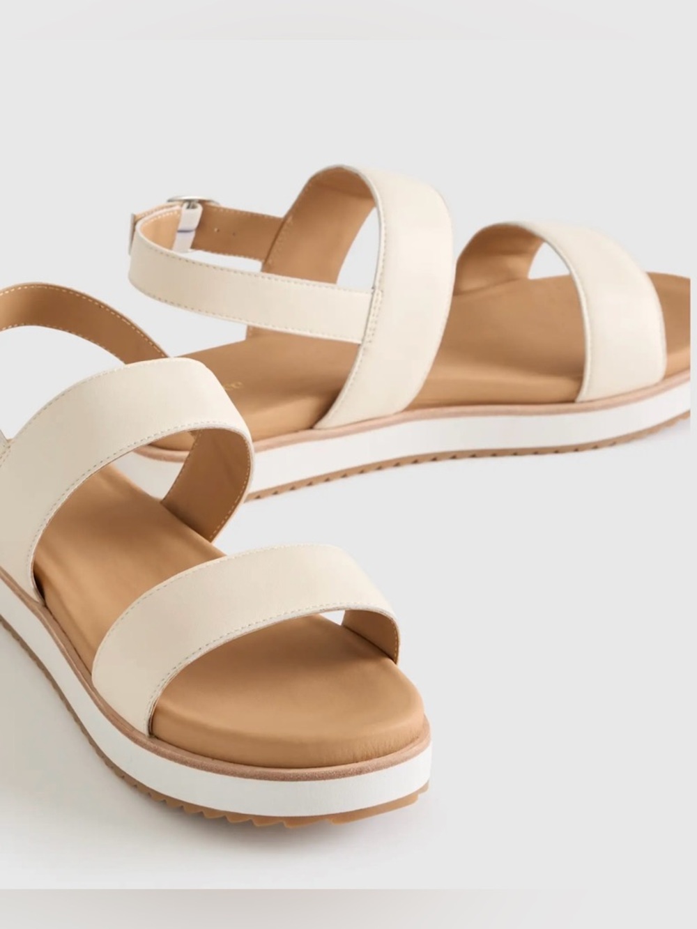 Quince Italian Leather Platform Sandal 9 Near New